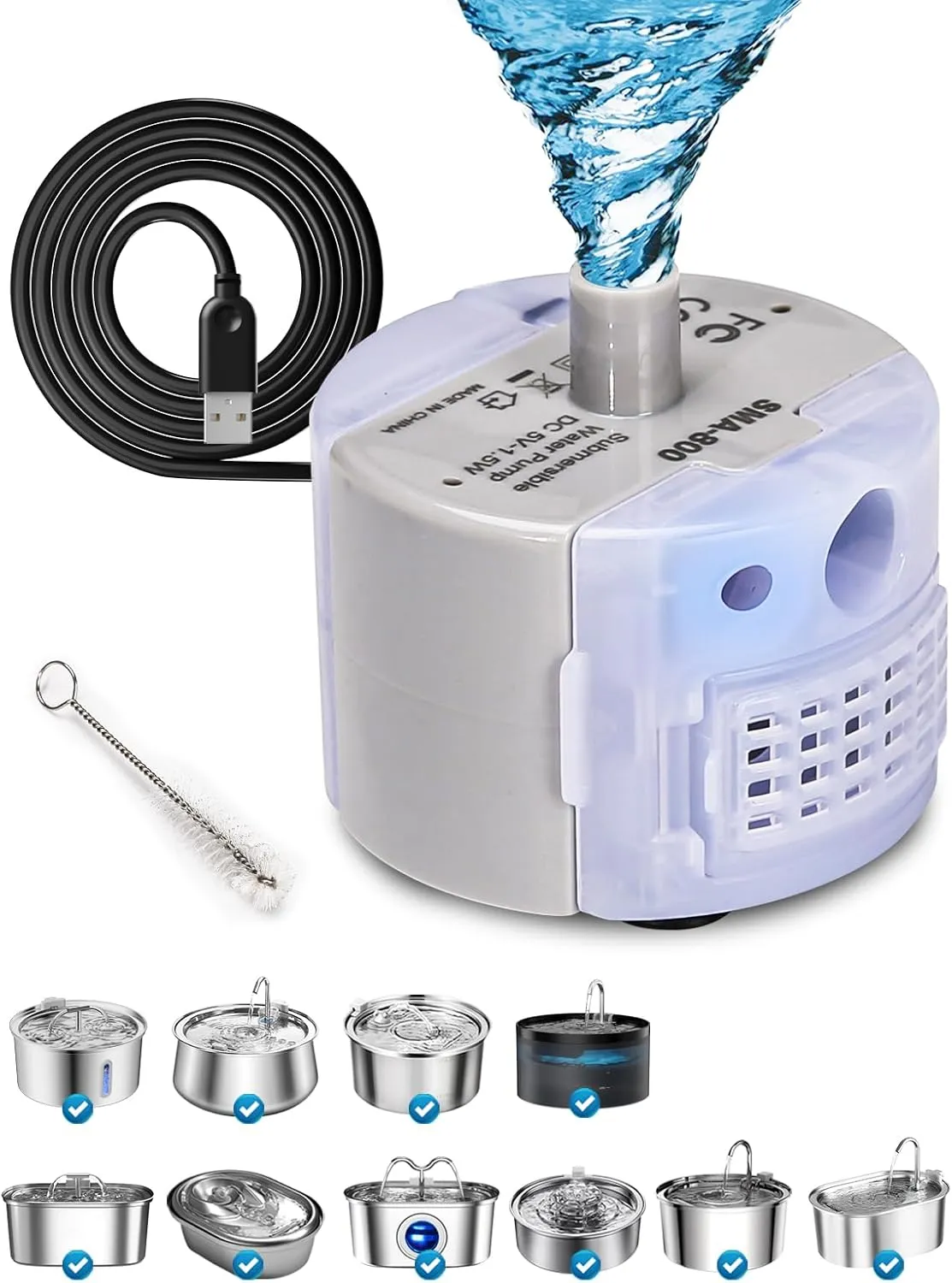 🐾 Ultra-Silent Cat Water Pump 🐾