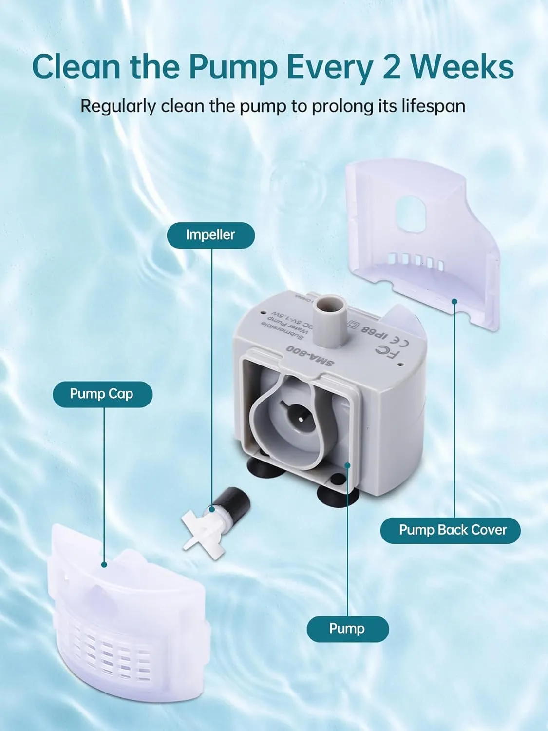🐾 Ultra-Silent Cat Water Pump 🐾