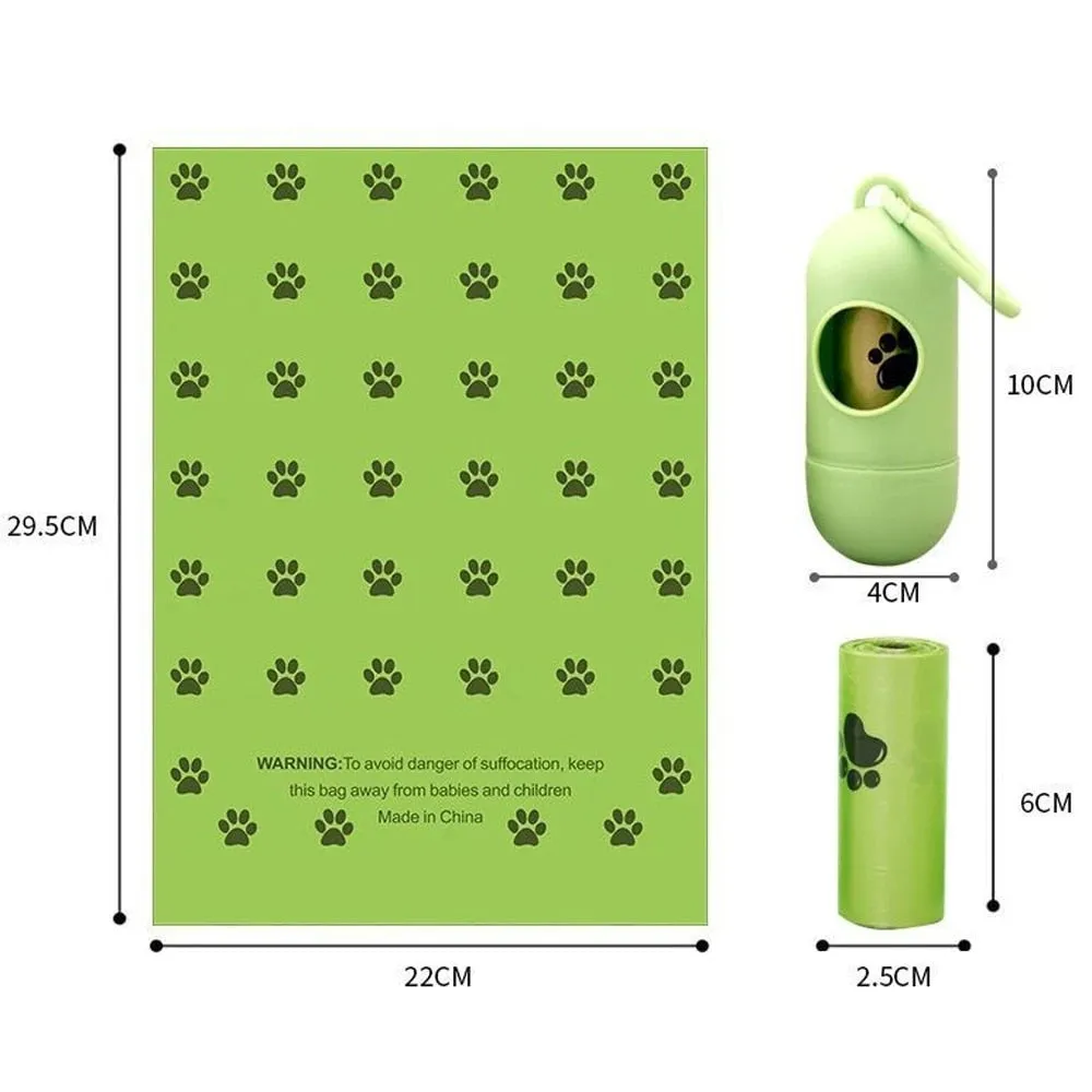 15 Bags / Roll Biodegradable Dog Poop Bags Waste Bag
