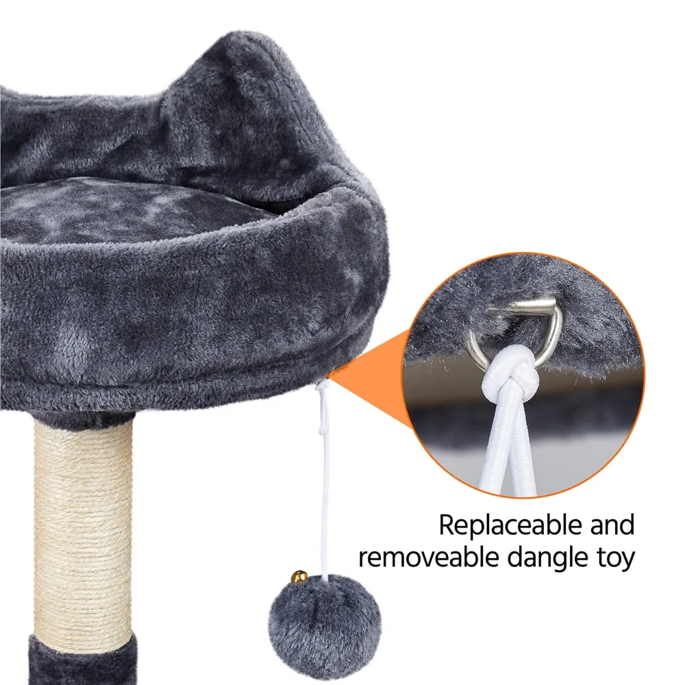 69'' Large Cat Tree Tower with 2 Condos and Scratching Post