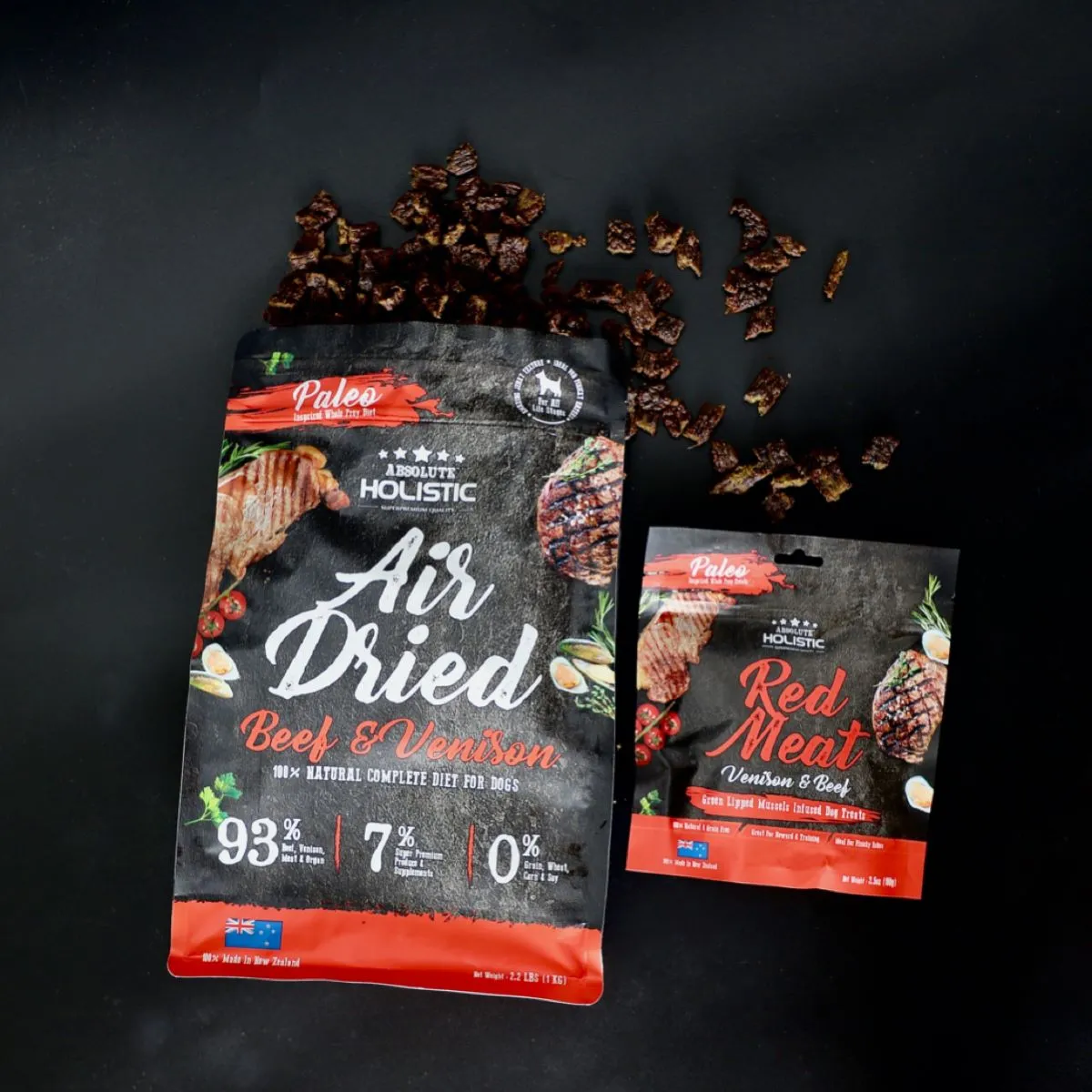 Absolute Holistic Air Dried Food for Dogs - Beef & Venison 1kg