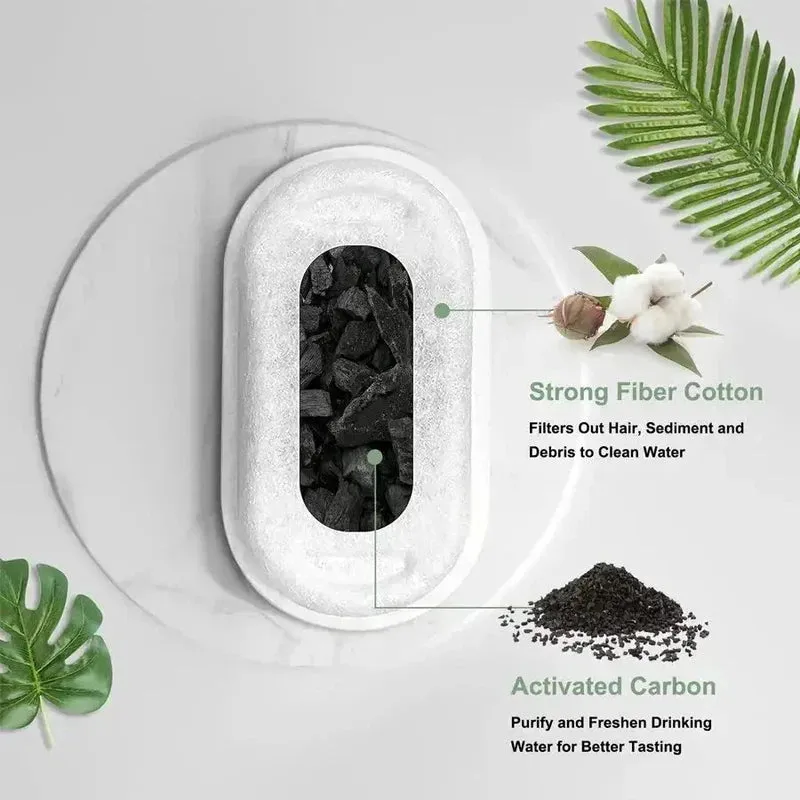 Activated Carbon Replacement Filters for Cat Water Fountain