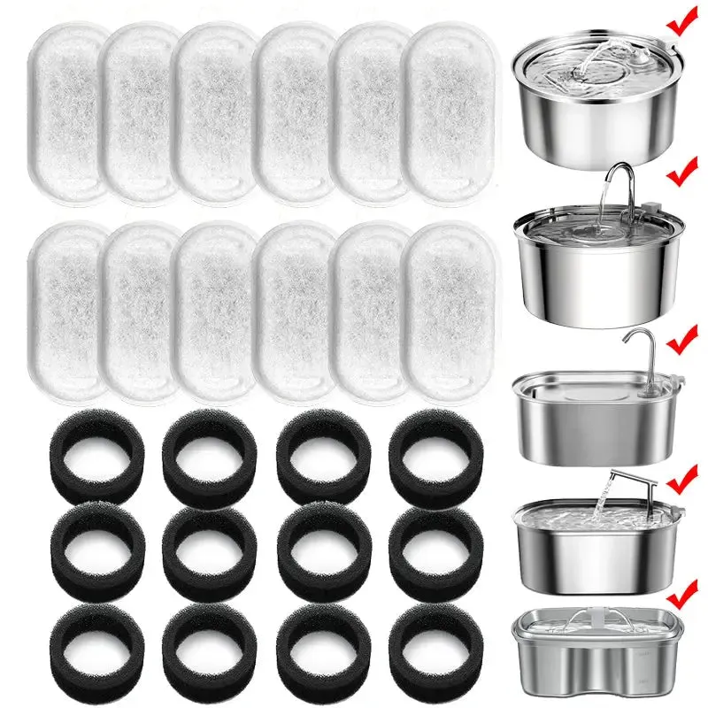 Activated Carbon Replacement Filters for Cat Water Fountain