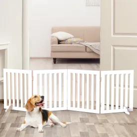 Advwin Wooden Pet Gate Dog Fence