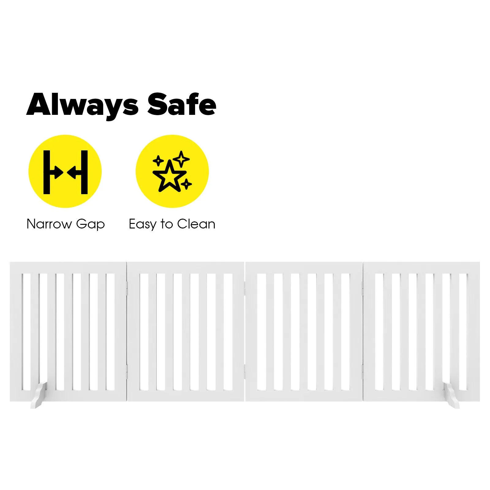 Advwin Wooden Pet Gate Dog Fence