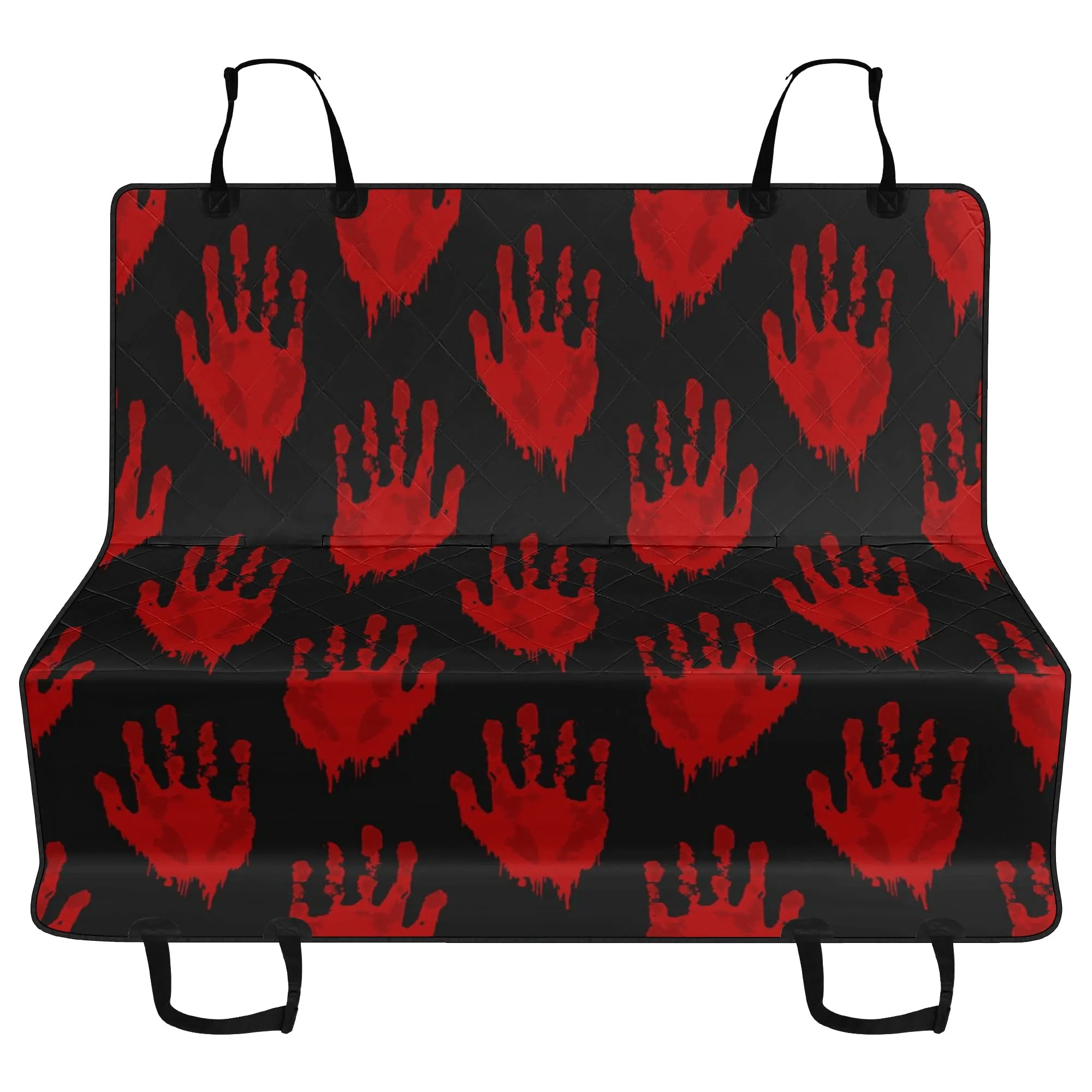 Bloody Hand Prints Car Pet Seat Covers