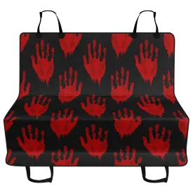Bloody Hand Prints Car Pet Seat Covers