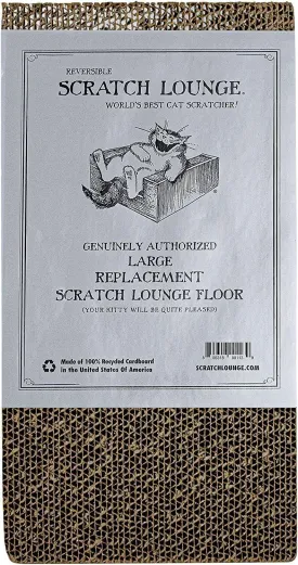 Cardboard Floor Refill - for Classic 12x18 Cat Scratchers - Heavy Duty Durable Lasts 10x Longer Than Conventional Scratchers