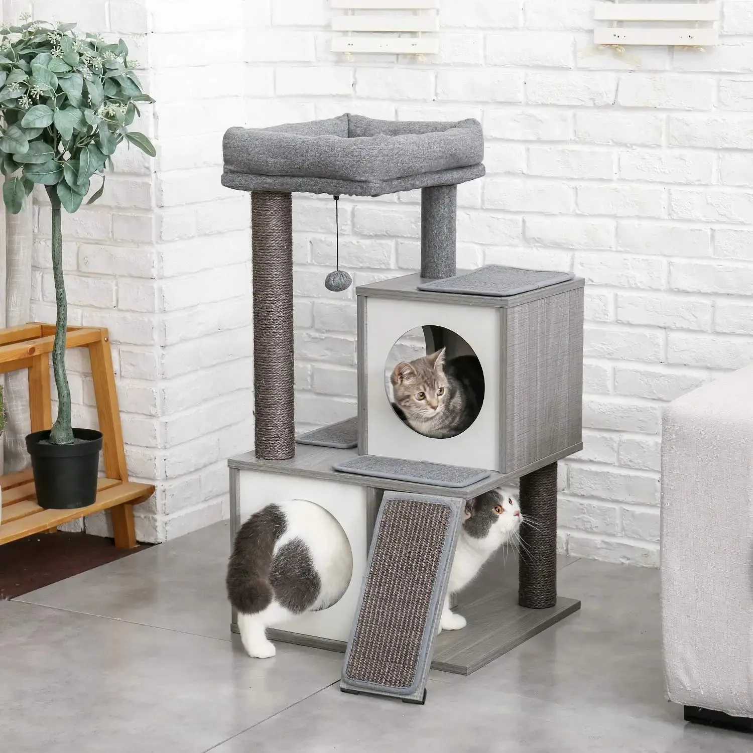 Cat Tree Deluxe 34" Cat Tower