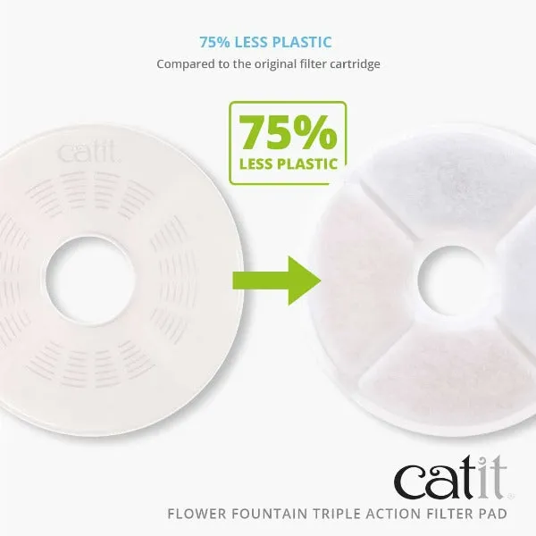 Catit Flower Fountain Triple Action Filter Pads