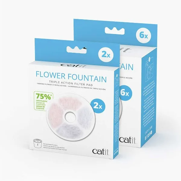 Catit Flower Fountain Triple Action Filter Pads