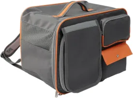 Cats Backpack for Small Dog Puppy Carrier Cat Pups Bag Breathable Mesh,for Kitties/Puppies/Bunny Rabbit Travel Hiking Outdoor,Washable Fleece Mats,3 Pockets (Orange)