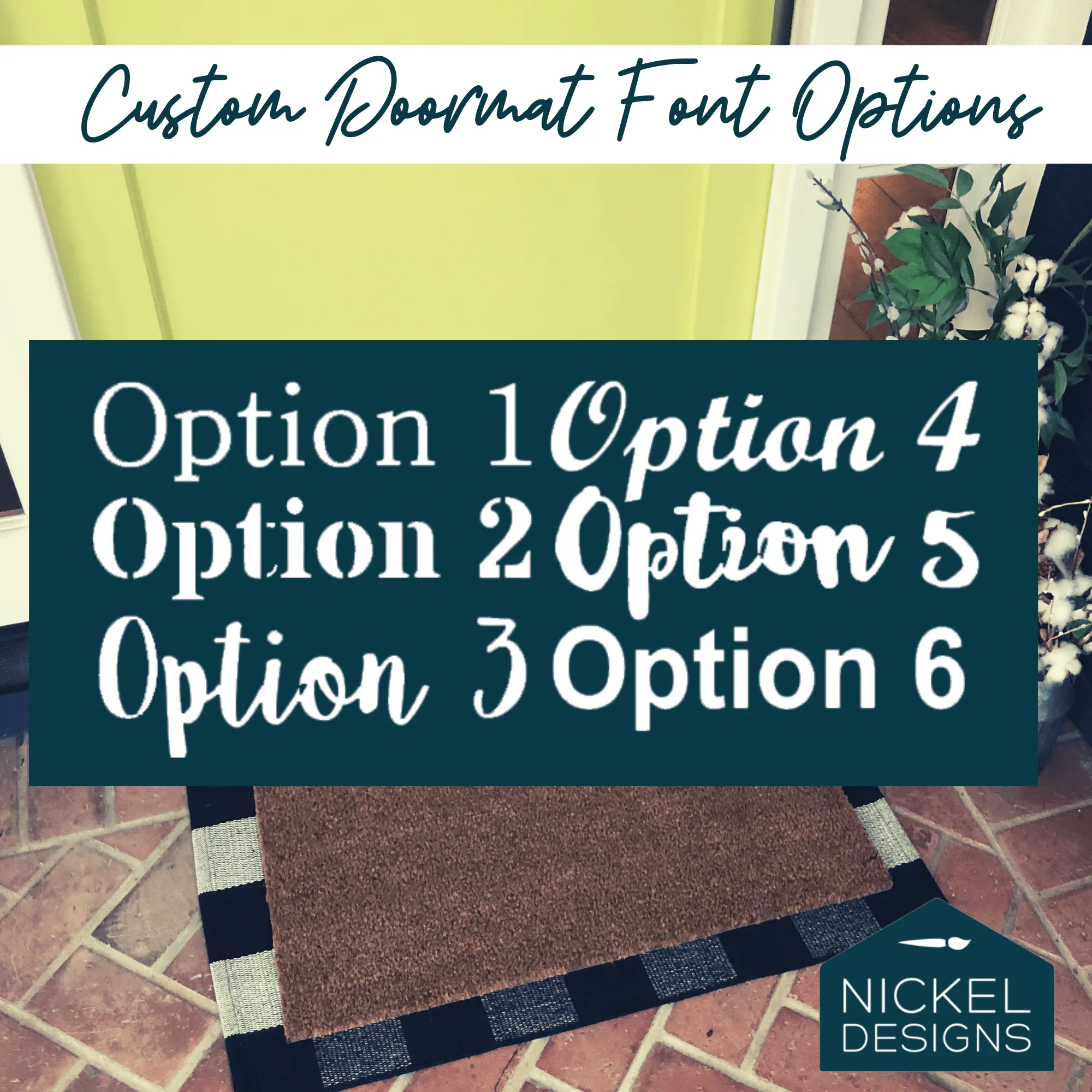 Custom Mini Doormat - Small Playhouse Doormat 12" x 24"
