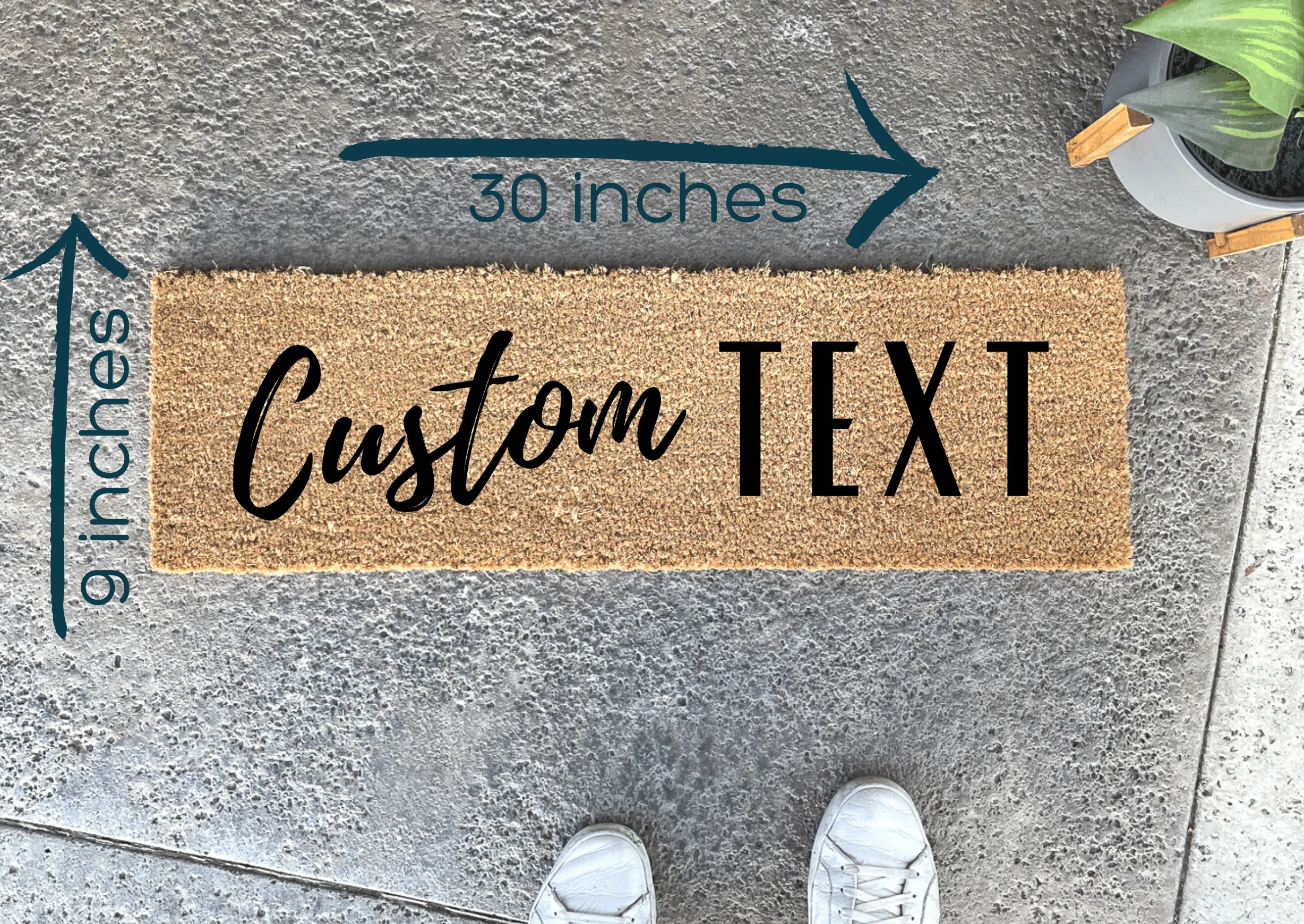 Custom Skinny Doormat - 9" x 30"