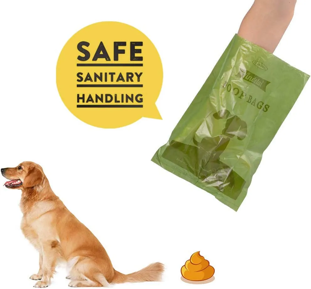 Dog Poop Bag Biodegradable Scented: Leak Proof Dog Waste Bags with 1 Dispenser, Eco-Friendly Poop Bags 26 Rolls Refills -390 Counts