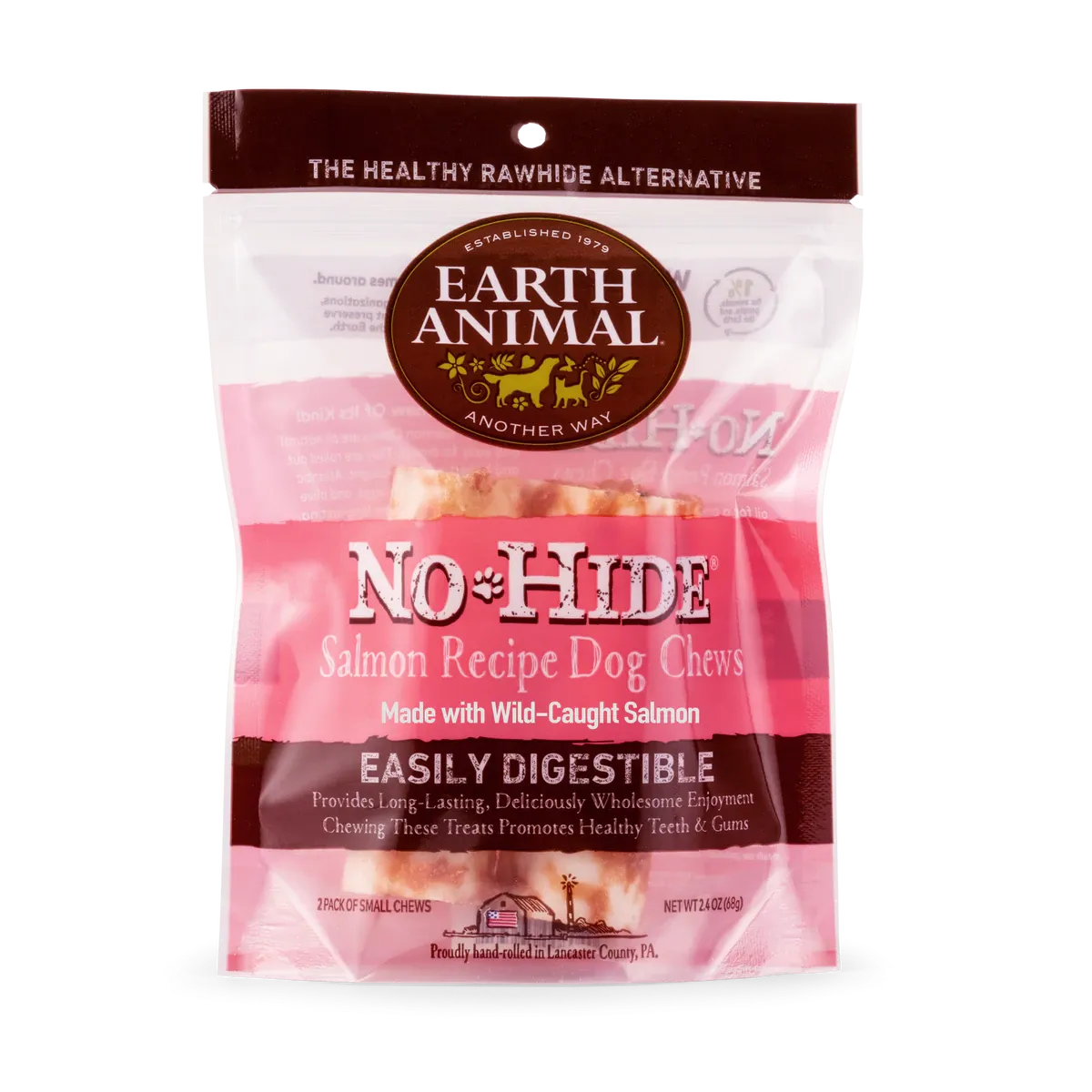 Earth Animal No-Hide Salmon Roll Chews