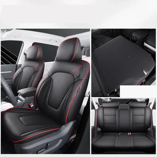 Full Set Leather Car Seat Covers - Premium Auto Interior Accessories