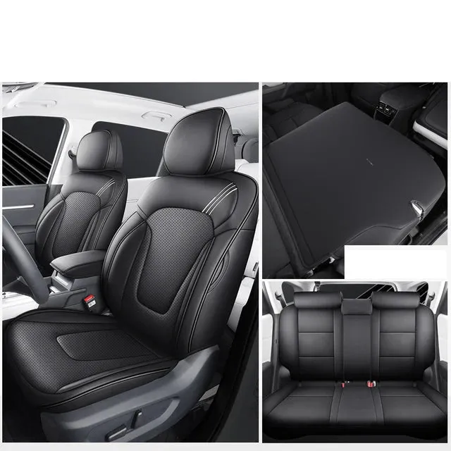 Full Set Leather Car Seat Covers - Premium Auto Interior Accessories