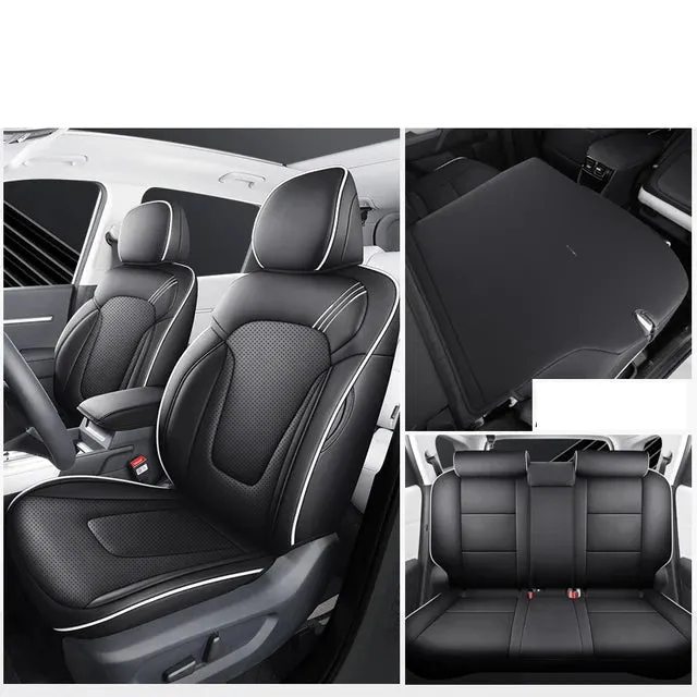 Full Set Leather Car Seat Covers - Premium Auto Interior Accessories