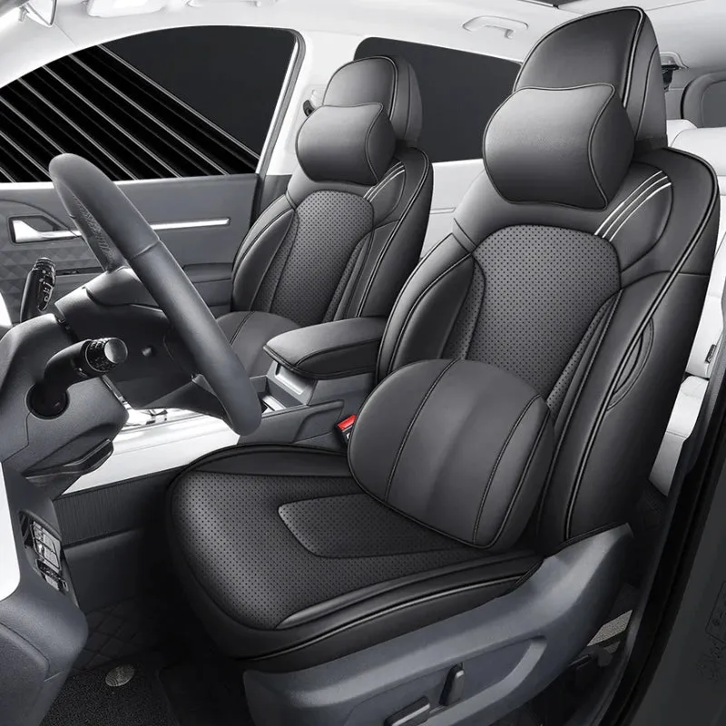 Full Set Leather Car Seat Covers - Premium Auto Interior Accessories