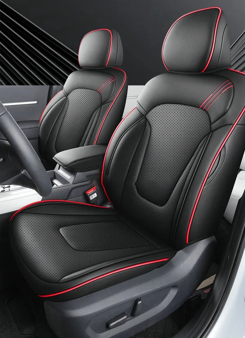 Full Set Leather Car Seat Covers - Premium Auto Interior Accessories