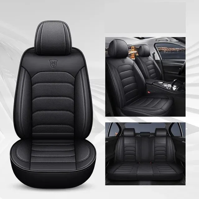 Full Set Universal Leather Car Seat Covers Interior Accessories
