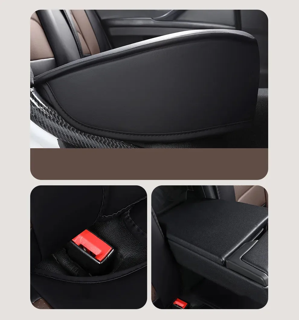 Full Set Universal Leather Car Seat Covers Interior Accessories