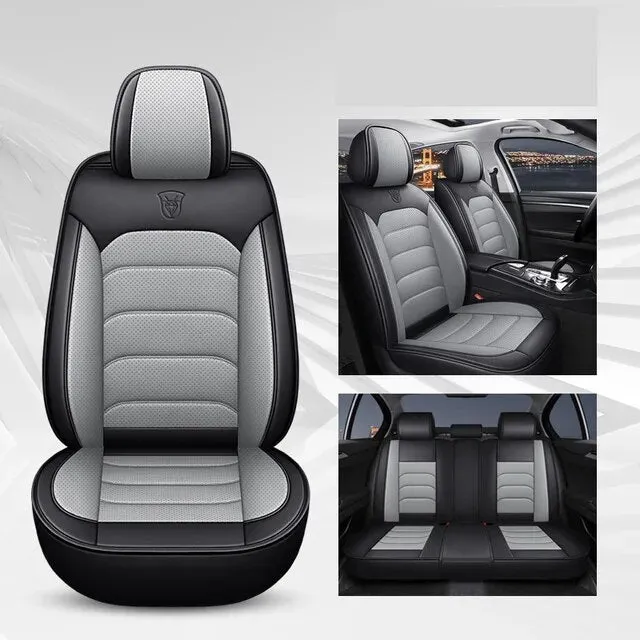 Full Set Universal Leather Car Seat Covers Interior Accessories