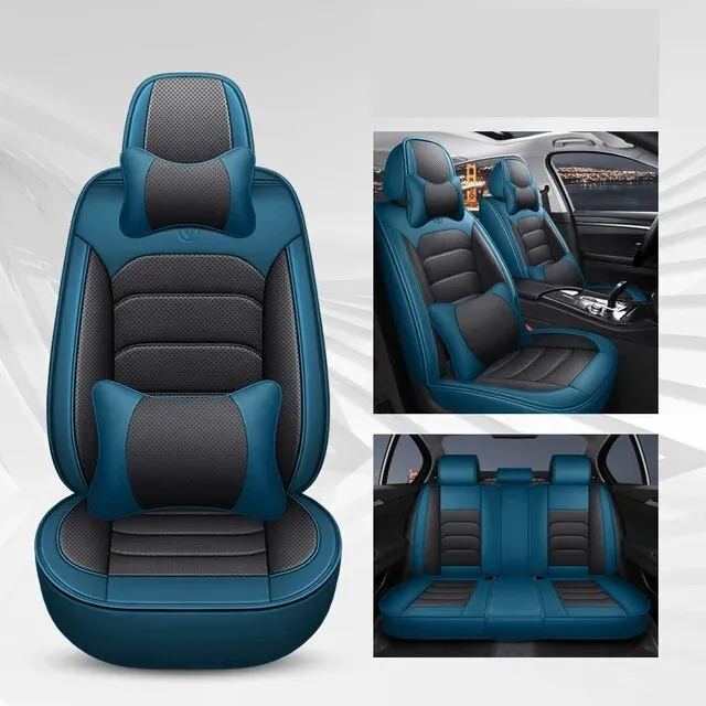 Full Set Universal Leather Car Seat Covers Interior Accessories