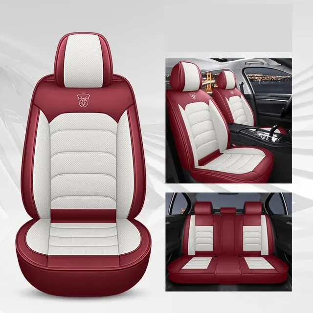 Full Set Universal Leather Car Seat Covers Interior Accessories