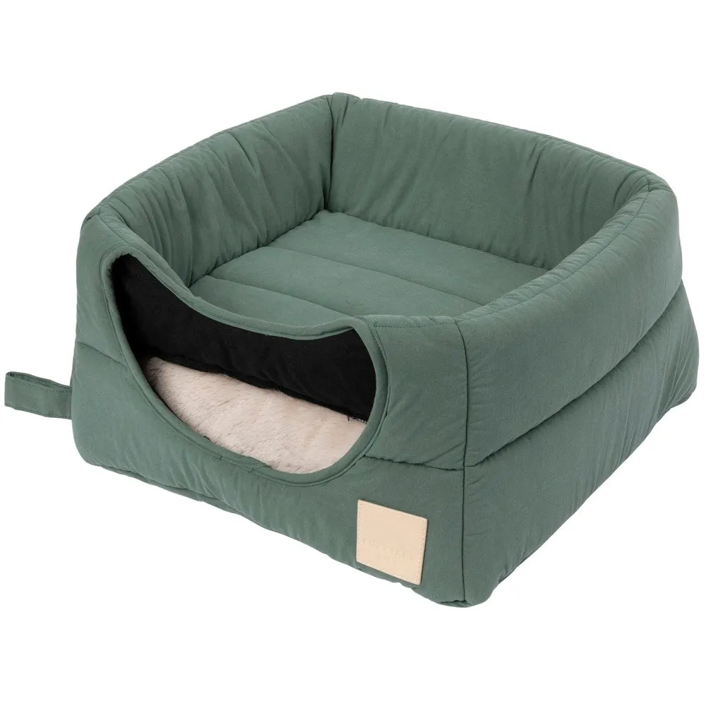 Fuzzyard Life Cubby Bed For Cats & Dogs (Myrtle Green)