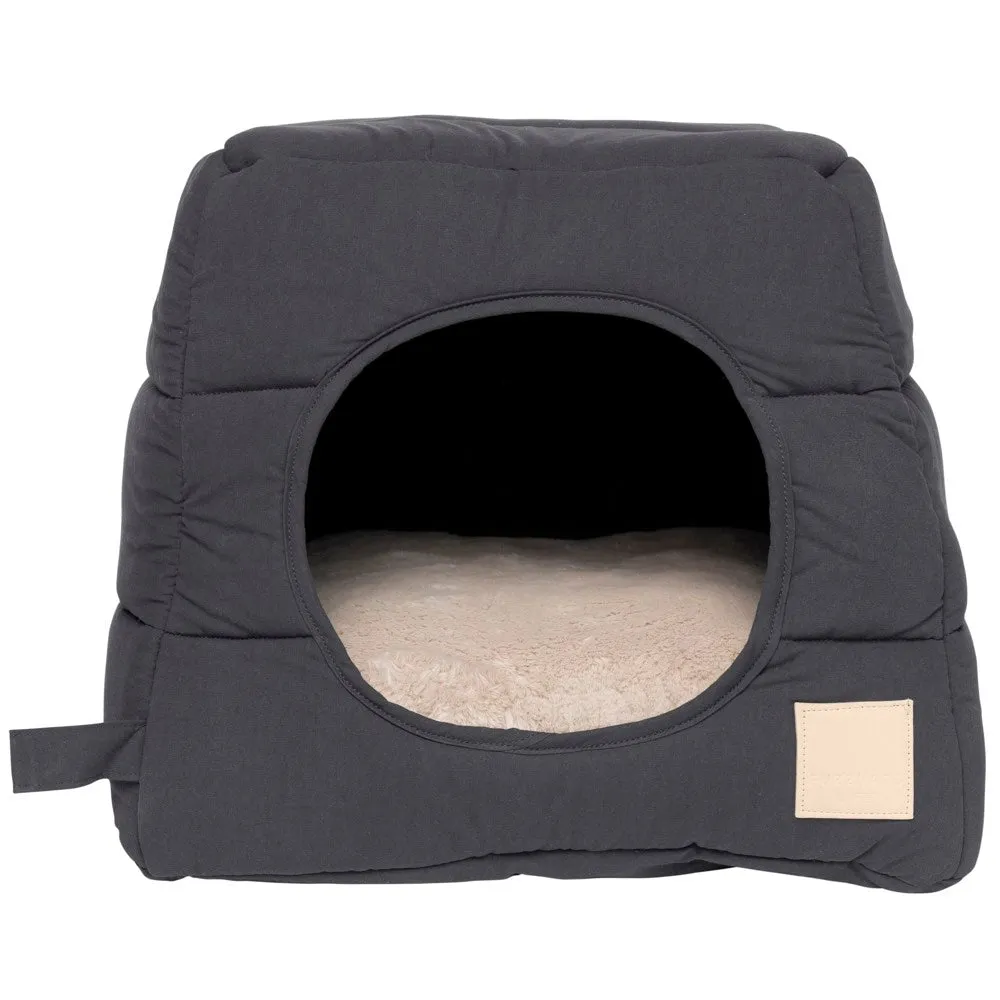 Fuzzyard Life Cubby Bed For Cats & Dogs (Slate Grey)