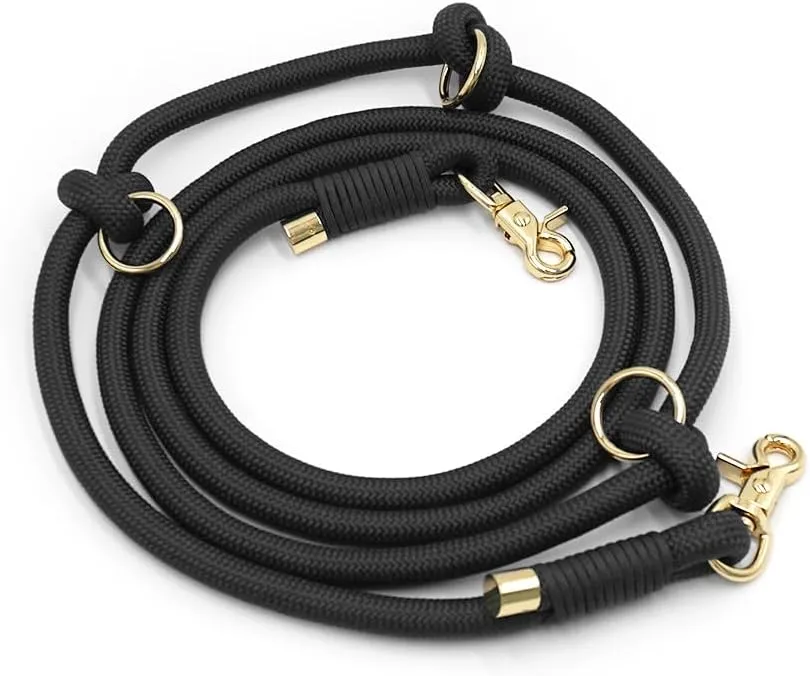 Hands Free Dog Leash,Waist Leash for Dog Walking,Slip Leads for Dogs (Black)
