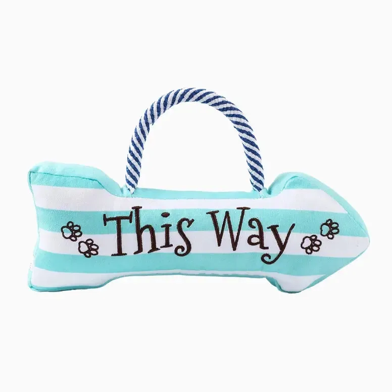 Hugsmart Pet Beach Daze Beach Sign Dog Rope Toy