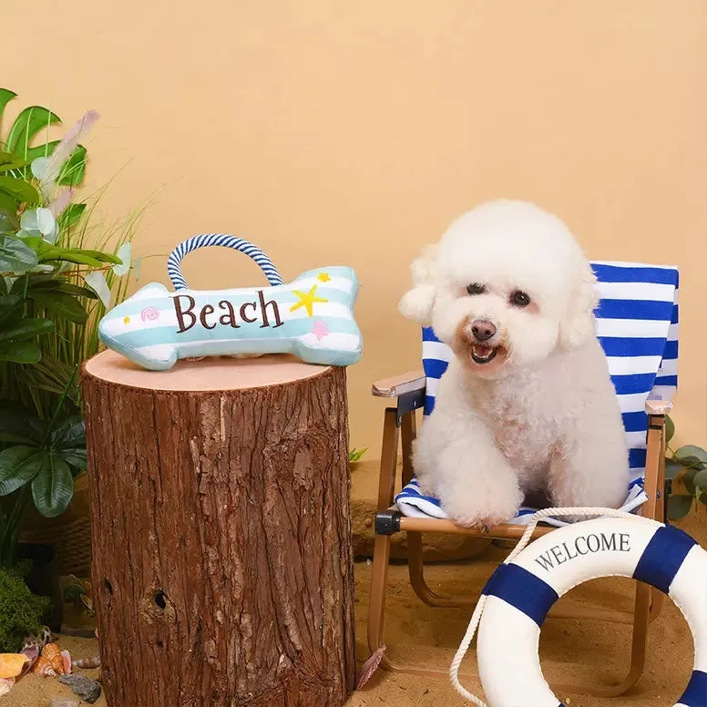 Hugsmart Pet Beach Daze Beach Sign Dog Rope Toy