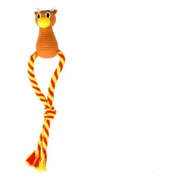 Latex With Rope Buffalo/Crocodile/Elephant 6,1x8,1x38,9cm mixed colors