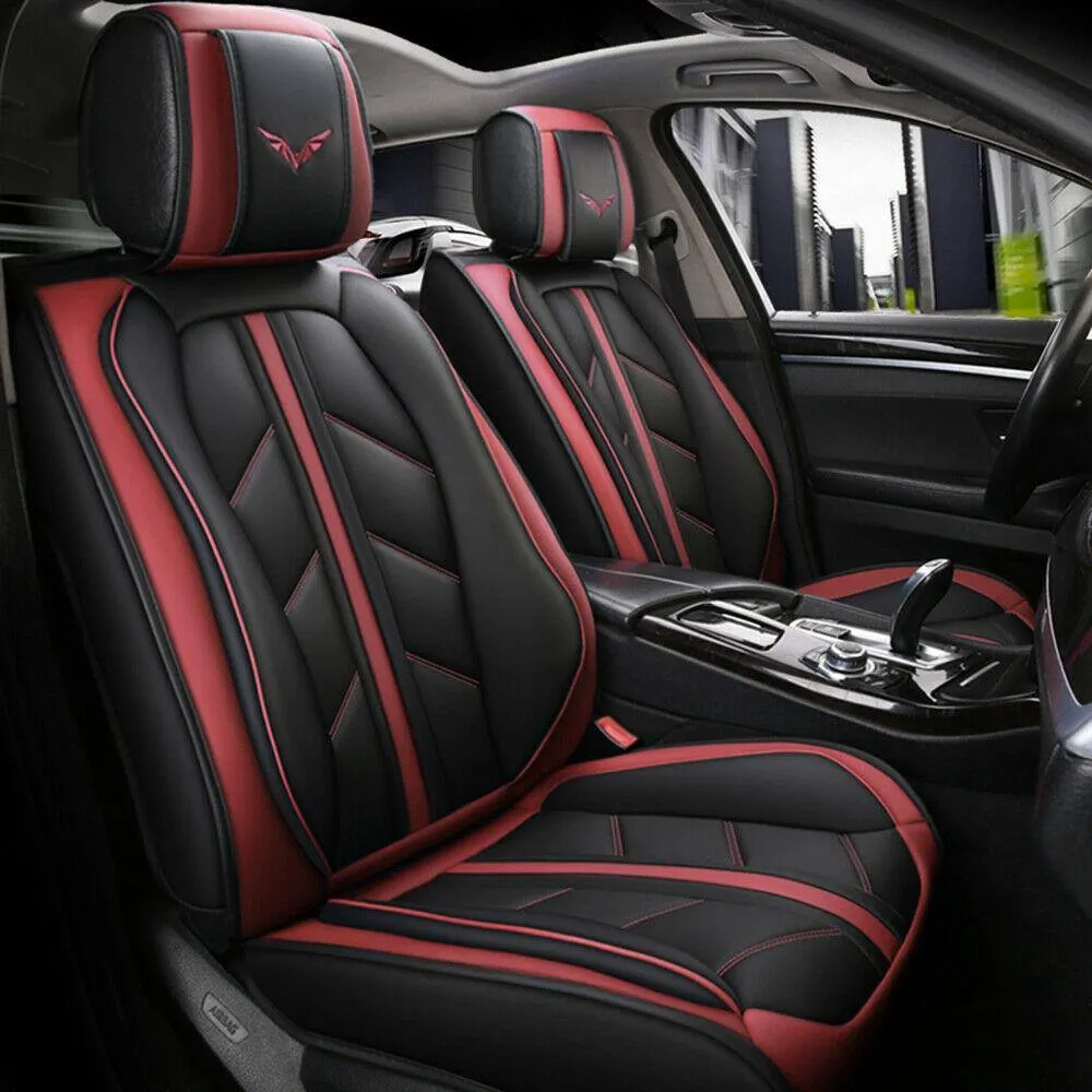 Leather Car Seat Cover Leather Front Rear Seat