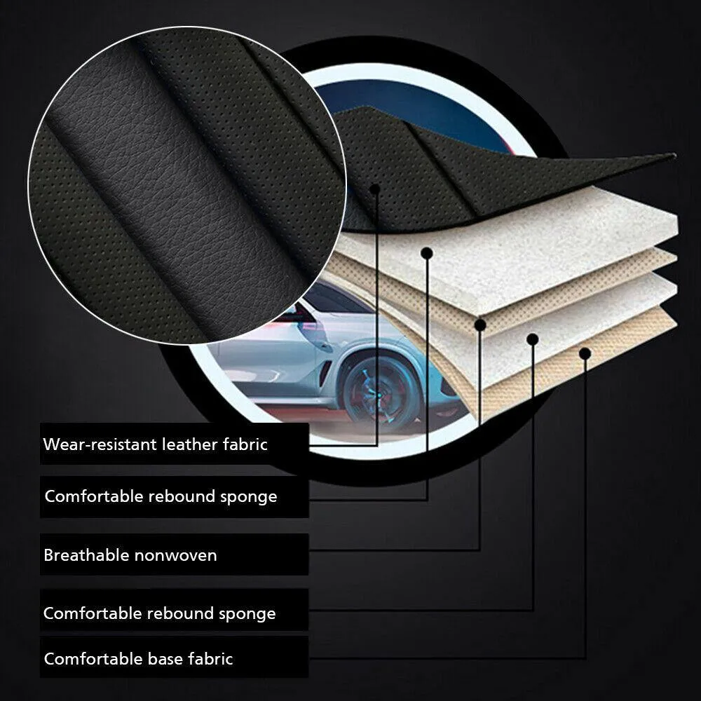 Leather Car Seat Cover Leather Front Rear Seat