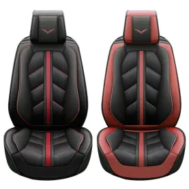Leather Car Seat Cover Leather Front Rear Seat
