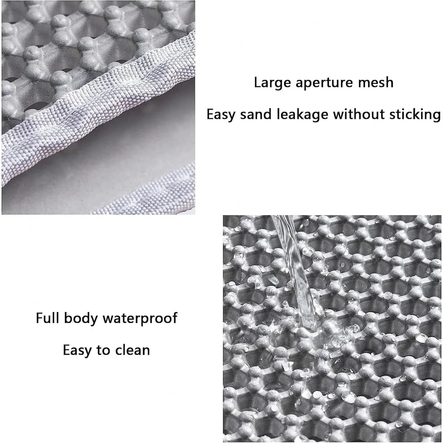Litter Mat, 24X35In/26X46In Double Layer Easy Clean Litter Pad Cat Litter Trap Mats, Less Waste,Soft On Paws,Non-Slip,24X35In-Gray