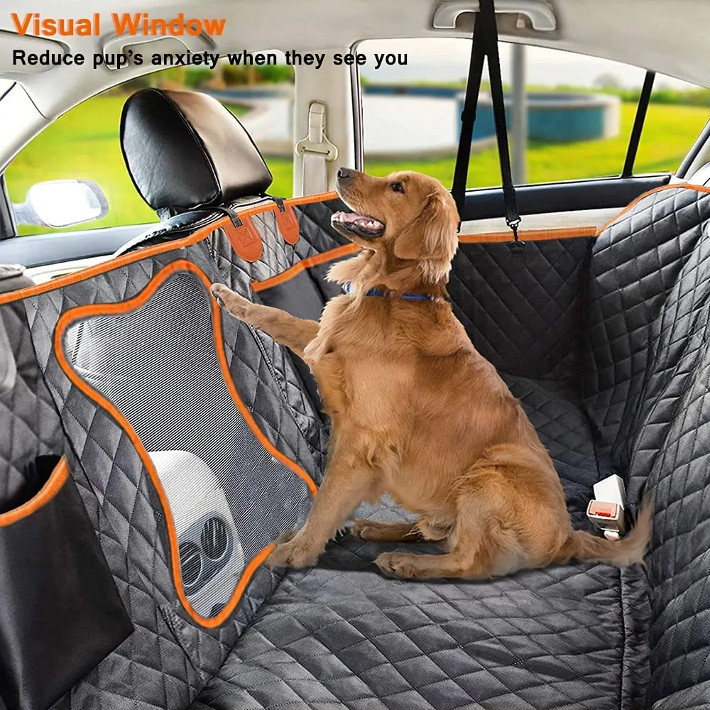 🐶NEW Dog Seat Cover for Back Seat, Waterproof Dog Hammock Scratch proof Pet Seat Covers with 4 Bag