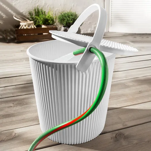 Omnioutil Storage Bucket with Lid - White