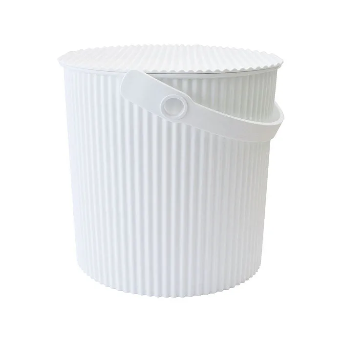 Omnioutil Storage Bucket with Lid - White