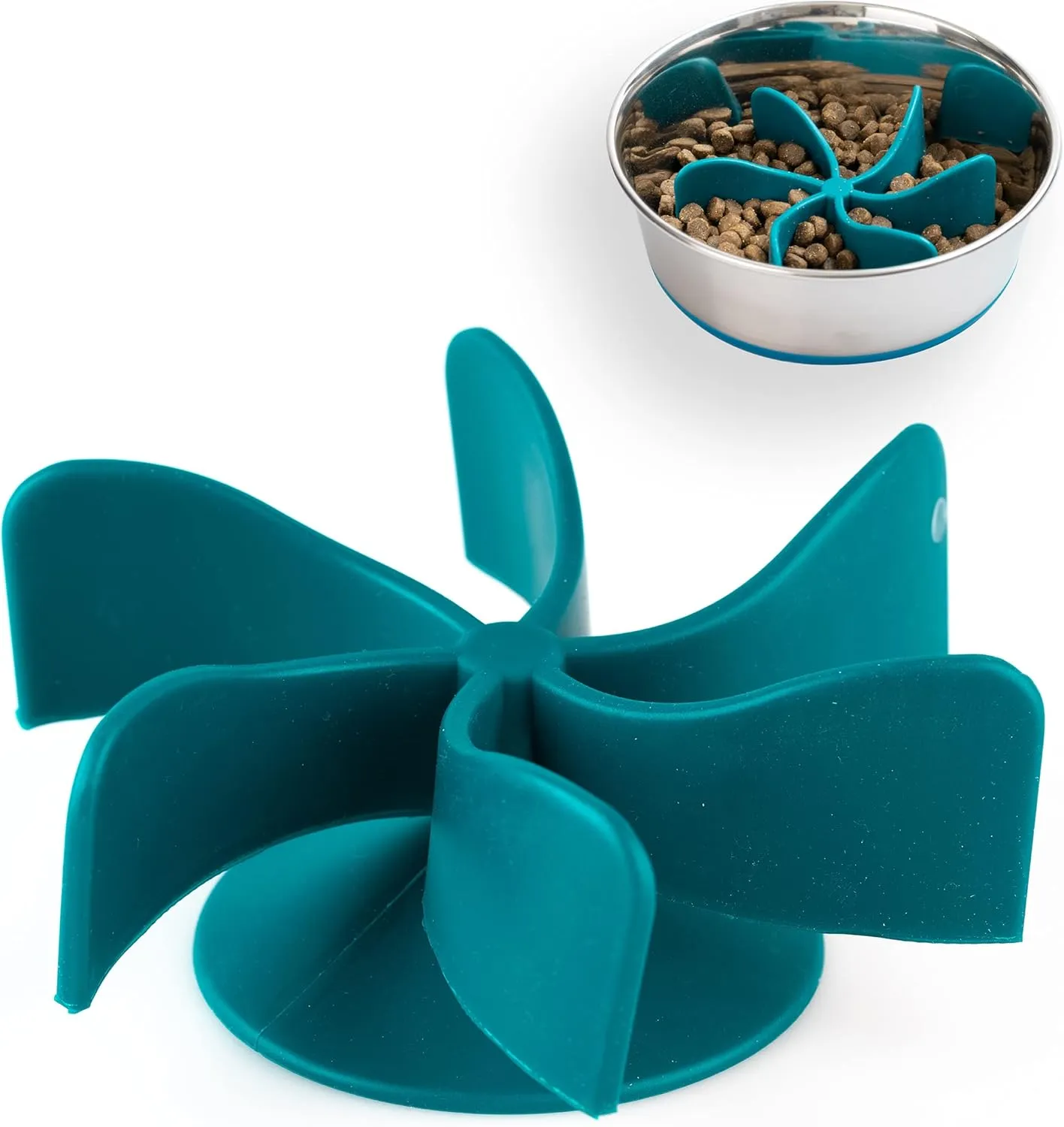 OurPets Spiral Slow Feeder Insert Slow Feeder Turn a Dog Bowl or Dog Dish into a Dog Bowl (Alternative to Dog Puzzle Feeder, Lick Mat, Dog Slow Feeder to Slow Down Eating