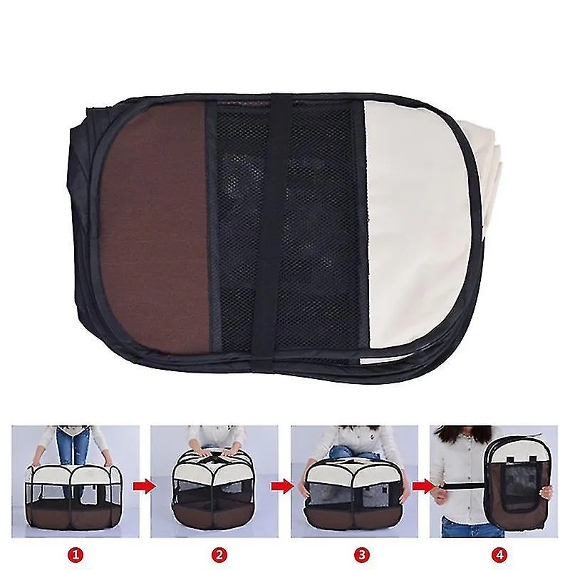 Pet playpens portable folding pet tent dog house octagonal cage for cat tent playpen puppy kennel easy operation