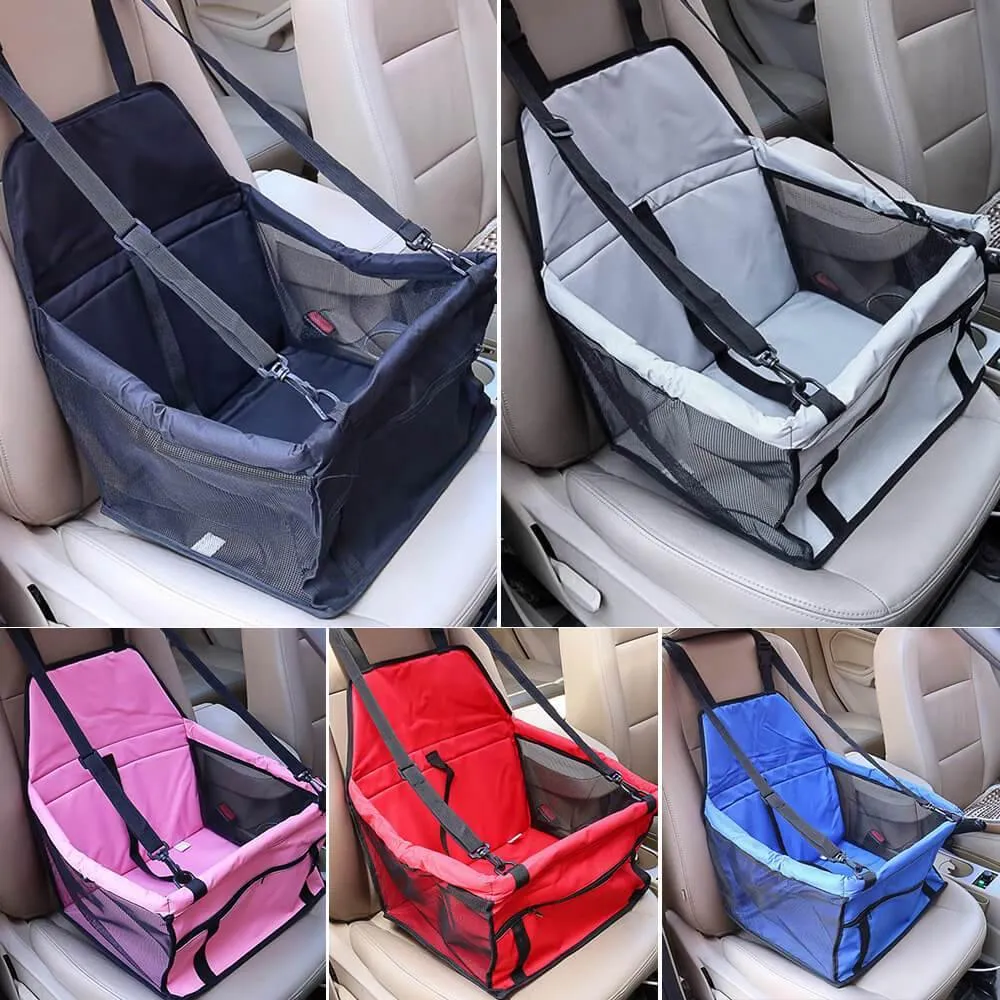 Pet Travel Safety Carry Bag Basket Car Seat Cover Pad Mat