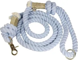 Premium Dog Rope Leash, 5ft Soft & Durable Braided Cotton Rope Leash for Medium Dogs/Large Dogs, Lightweight with 360-Degree Snap Clip, Comes with a Handy Designer Gift Bag