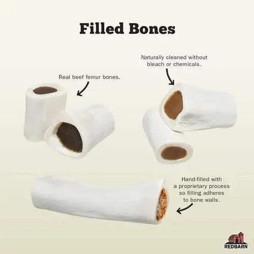 Redbarn Pet Products Filled Bone Natural Peanut Butter Dog Treat