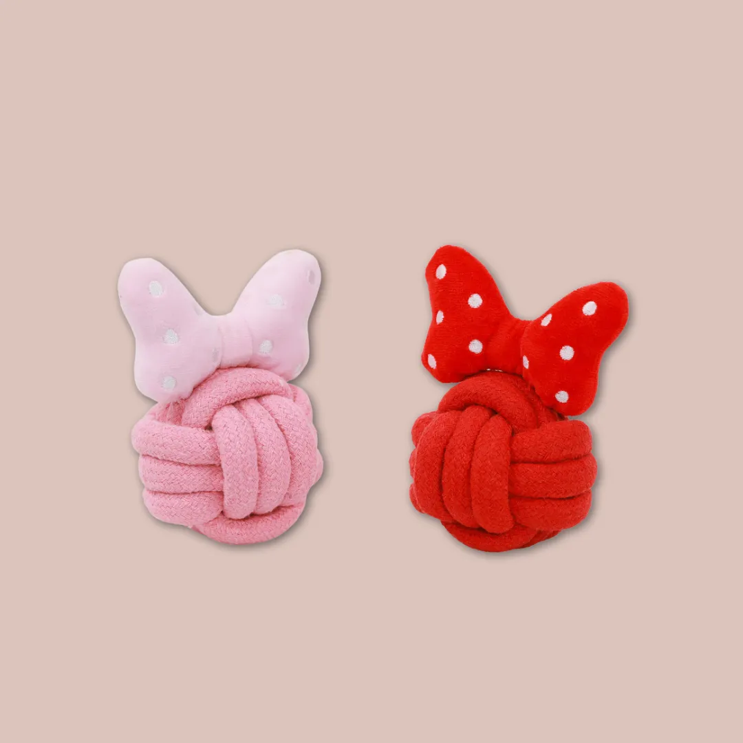 Rosey & Minnie Rope Ball Toys