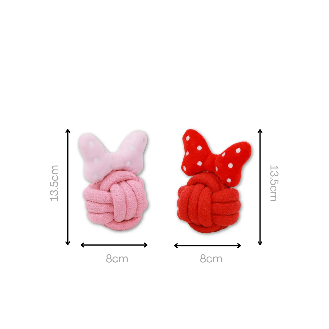 Rosey & Minnie Rope Ball Toys
